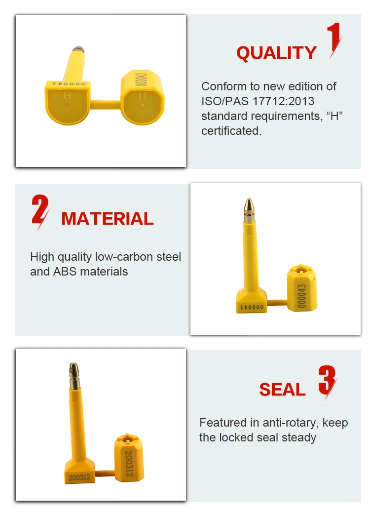 Supplier High Security ISO 17712 Standard Container Lock Bolt Seal