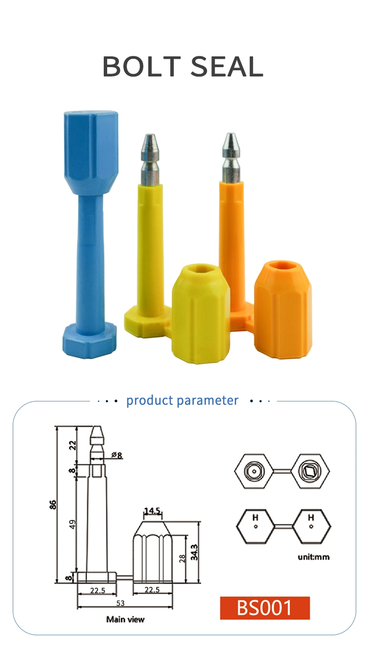 BS001 Metal Plastic Lead Cargo Truck Shipping Container Security Bolt Seal