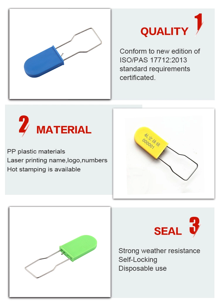 Disposable Security Padlock Seal Disposable High Security Padlock Seal with Logo