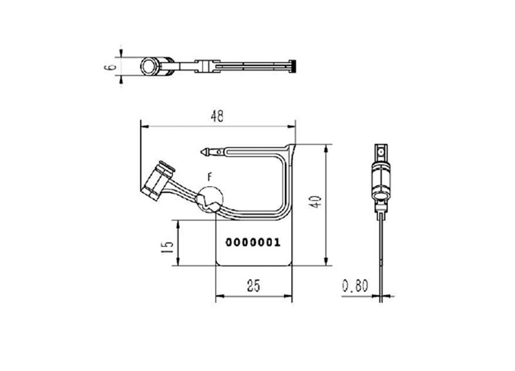 Padlock Seal Plastic Seal for Boxes Jypl01